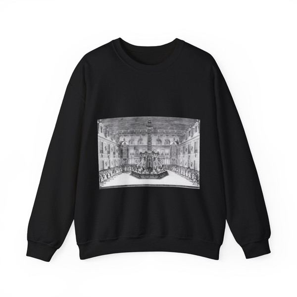 SILVESTRE, Israel - Cour de Marbre in Versailles (Artwork) Crewneck Sweatshirt