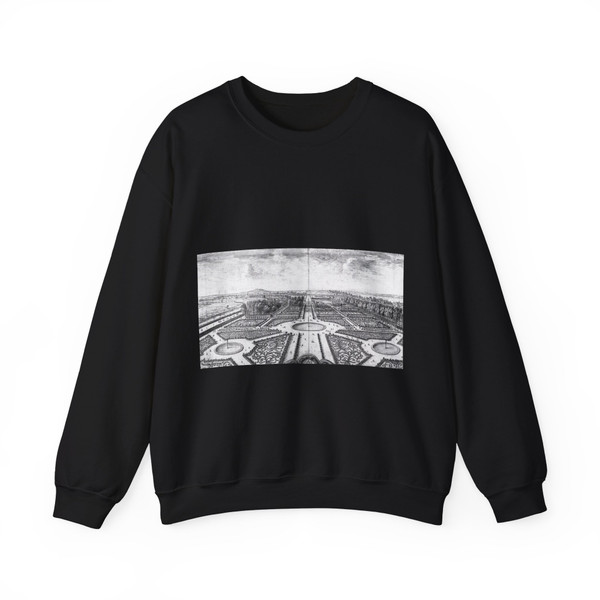 SILVESTRE, Israel - View of the Tuileries Gardens (Artwork) Crewneck Sweatshirt
