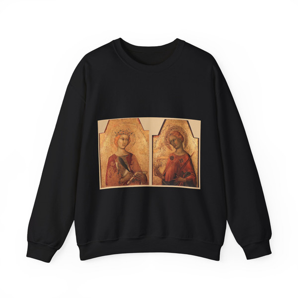 SIMONE MARTINI - St Catherine and St Lucy (Artwork) Crewneck Sweatshirt