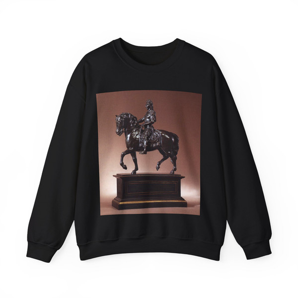 RYSBRACK, John Michael - Equestrian Statue of King William III (Artwork) Crewneck Sweatshirt