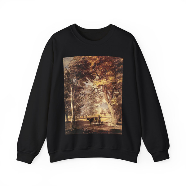 SANDBY, Paul - Cow-Girl in the Windsor Great Park (Artwork) Crewneck Sweatshirt