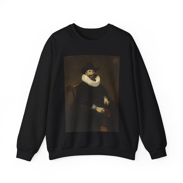 SANTVOORT, Dirck Dircksz - Portrait of Elias van Cuelen (Artwork) Crewneck Sweatshirt