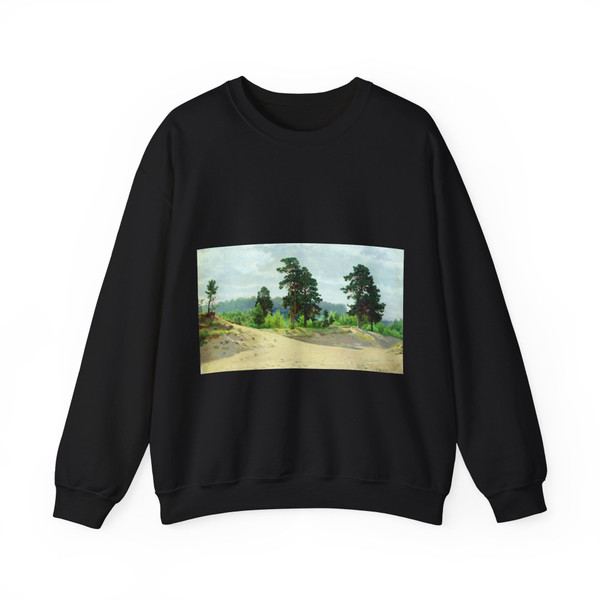 SHISKIN, Ivan Ivanovich - Edge of the Forest 1890 (Artwork) Crewneck Sweatshirt