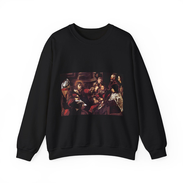SERODINE, Giovanni - Christ among the Doctors (Artwork) Crewneck Sweatshirt