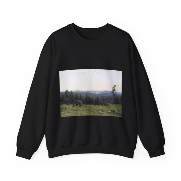 SHISKIN, Ivan Ivanovich - Forest gave 1884 (Artwork) Crewneck Sweatshirt