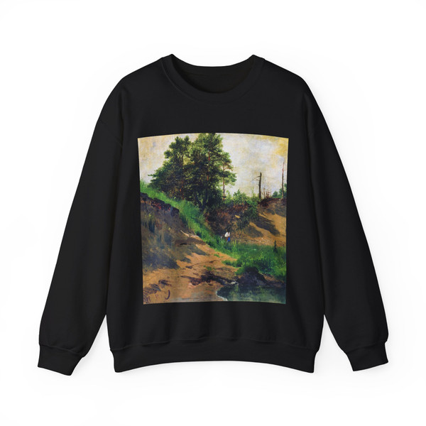 SHISKIN, Ivan Ivanovich - Landscape 1896 2 (Artwork) Crewneck Sweatshirt