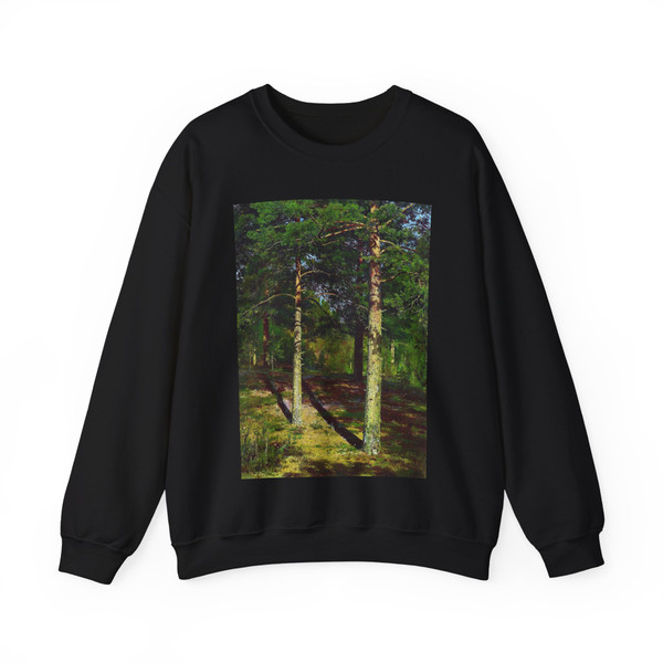 SHISKIN, Ivan Ivanovich - Pine. sunlit 1886 (Artwork) Crewneck Sweatshirt