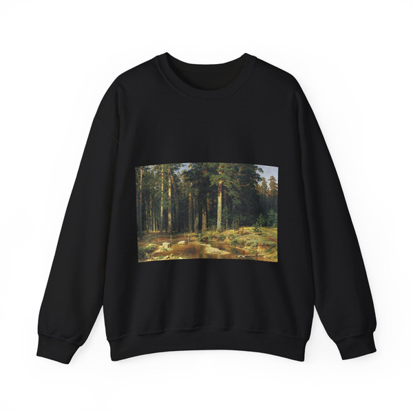 SHISKIN, Ivan Ivanovich - Ship grove 1898 (Artwork) Crewneck Sweatshirt