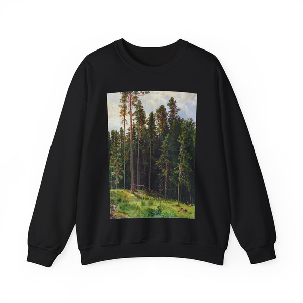 SHISKIN, Ivan Ivanovich - 1892 Forest (Artwork) Crewneck Sweatshirt