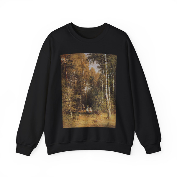 SHISKIN, Ivan Ivanovich - Birchwood 1878 (Artwork) Crewneck Sweatshirt
