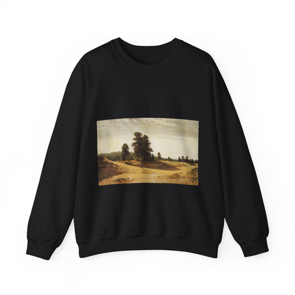 SHISKIN, Ivan Ivanovich - 1887 Sands (Artwork) Crewneck Sweatshirt