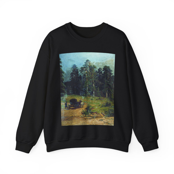 SHISKIN, Ivan Ivanovich - Polessye 1883 (Artwork) Crewneck Sweatshirt
