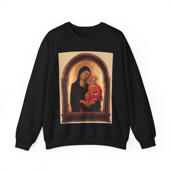 SIMONE MARTINI - Madonna and Child (Artwork) Crewneck Sweatshirt