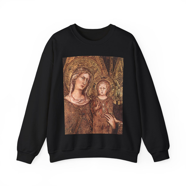 SIMONE MARTINI - Maesta (detail)2 (Artwork) Crewneck Sweatshirt