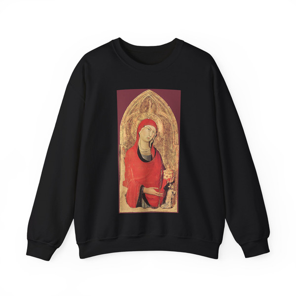 SIMONE MARTINI - Orvieto Polyptych (detail) (Artwork) Crewneck Sweatshirt