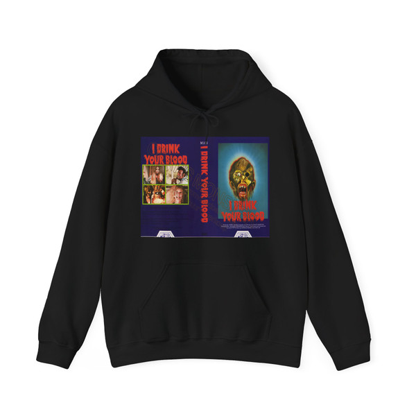 I DRINK YOUR BLOOD MEDIA (VHS COVER) Hoodie
