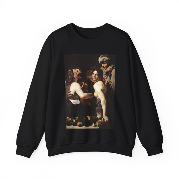 MANFREDI, Bartolomeo - Allegory of the Four Seasons (Artwork) Crewneck Sweatshirt