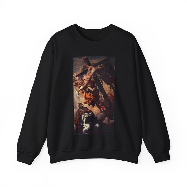 TINTORETTO, Jacopo Robusti - The Vision of St Peter (Artwork) Crewneck Sweatshirt
