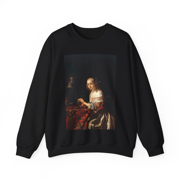 MIERIS, Frans van, the Elder - The Lacemaker (Artwork) Crewneck Sweatshirt