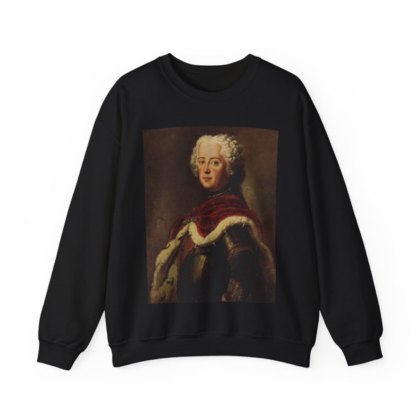 PESNE, Antoine - Frederick the Great as Crown Prince (Artwork) Crewneck Sweatshirt
