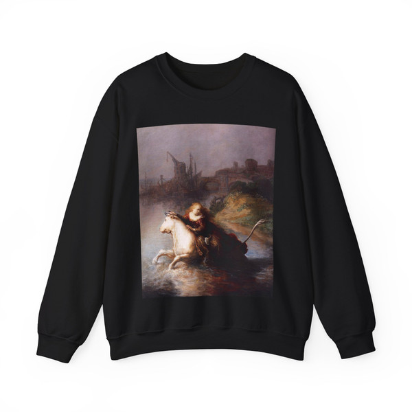REMBRANDT Harmenszoon van RIJN - The Abduction of Europa (detail) (Artwork) Crewneck Sweatshirt