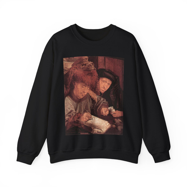 REYMERSWAELE, Marinus van - The Tax Collectors (Artwork) Crewneck Sweatshirt