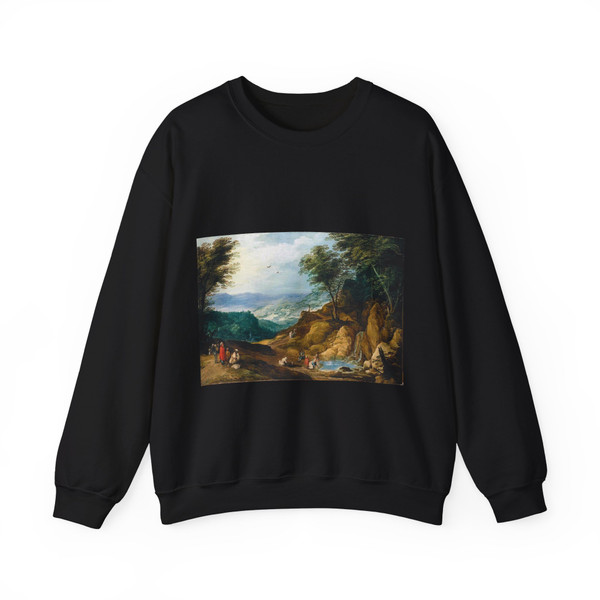 MOMPER, Joos de - Extensive Mountainous Landscape (Artwork) Crewneck Sweatshirt