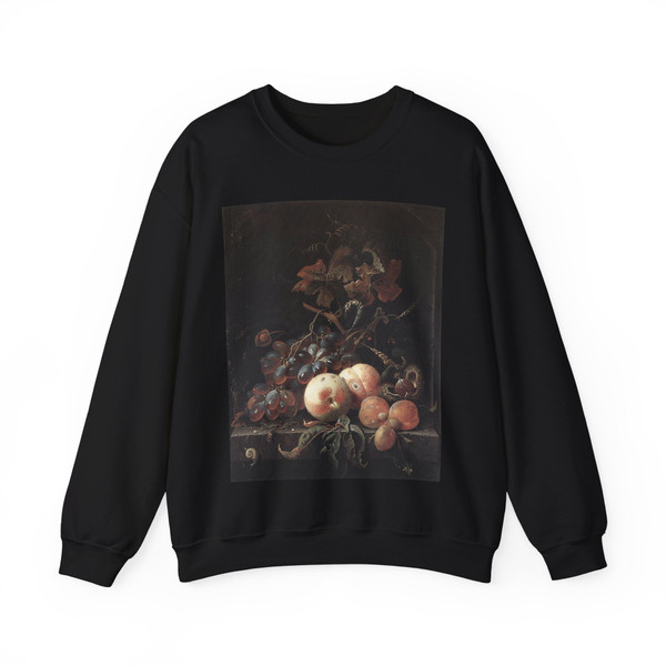 MIGNON, Abraham - Still-Life with Fruits (Artwork) Crewneck Sweatshirt