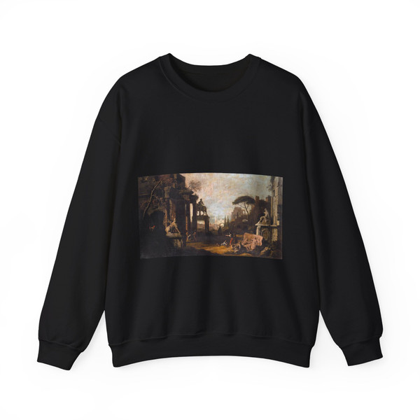 RICCI, Marco - Architectural Capriccio (Artwork) Crewneck Sweatshirt
