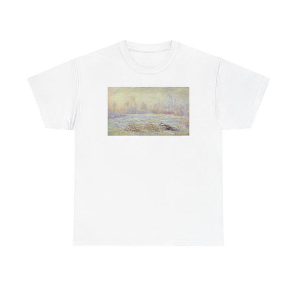 MONET, Claude - Hoarfrost, near Vetheuil (Artwork) T-Shirt