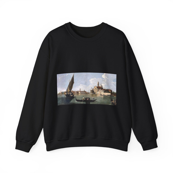 RICHTER, Johan - View of San Michele, Venice (Artwork) Crewneck Sweatshirt
