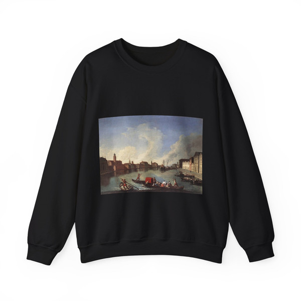 RICHTER, Johan - View of the Giudecca Canal (Artwork) Crewneck Sweatshirt