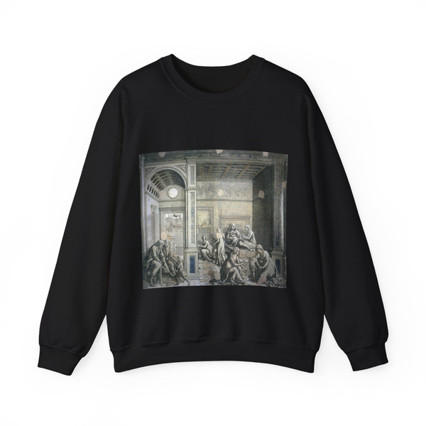FRANCESCO di Giorgio Martini  -1488-1501- Birth of the Virgin (Artwork) Crewneck Sweatshirt