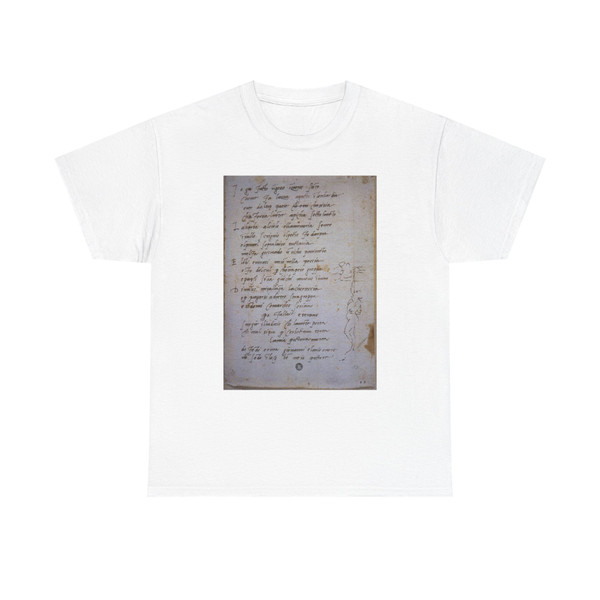 MICHELANGELO, Buonarroti -Drawing--Drawing- sonnet (Artwork) T-Shirt