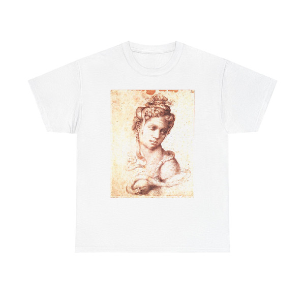 MICHELANGELO, Buonarroti -Drawing--Heads- Cleopatra (Artwork) T-Shirt