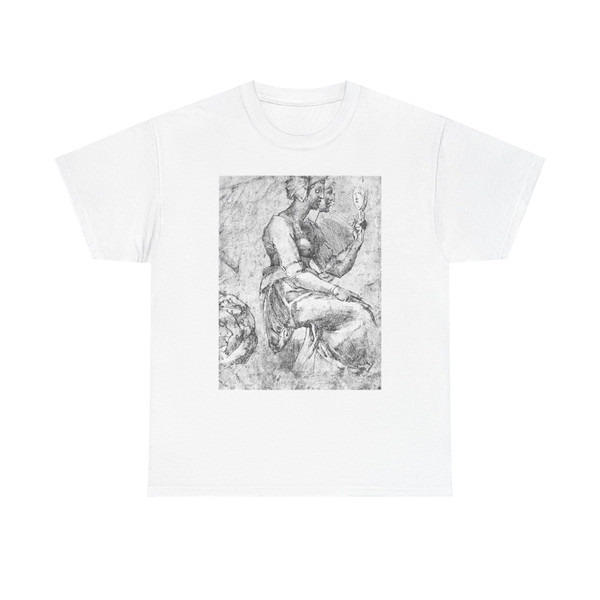 MICHELANGELO, Buonarroti -Drawing--Drawing- woman2 (Artwork) T-Shirt