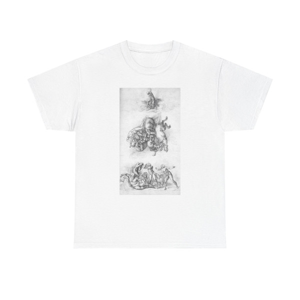 MICHELANGELO, Buonarroti -Drawing--Drawing- 1cavali3 (Artwork) T-Shirt