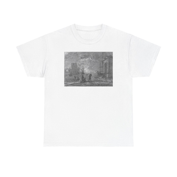 CLAUDE LORRAIN - Harbour Scene (Artwork) T-Shirt