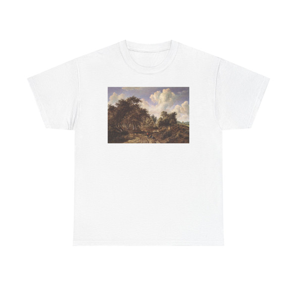 HOBBEMA, Meyndert - A Wooded Landscape (Artwork) T-Shirt