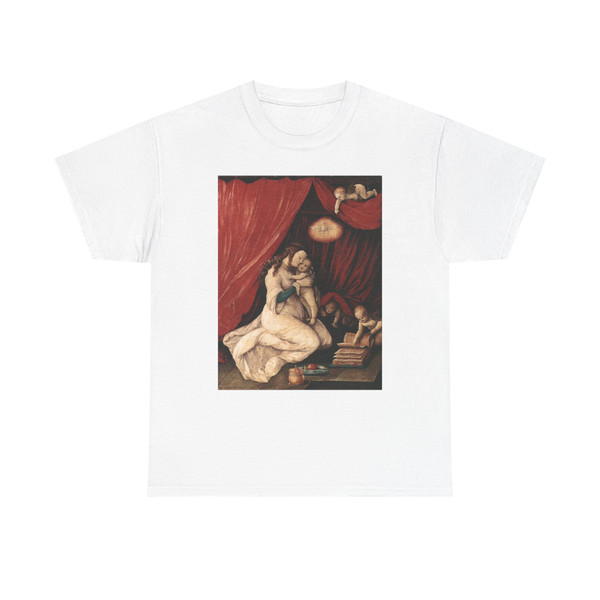 BALDUNG GRIEN, Hans - religious - Virgin and Child in a Room (Artwork) T-Shirt