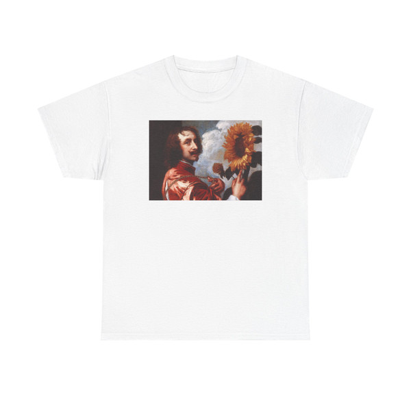 DYCK, Sir Anthony Van - Self-portrait with a Sunflower (Artwork) T-Shirt