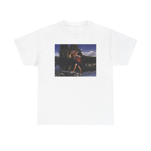 GENTILESCHI, Orazio - Landscape with St Christopher (Artwork) T-Shirt