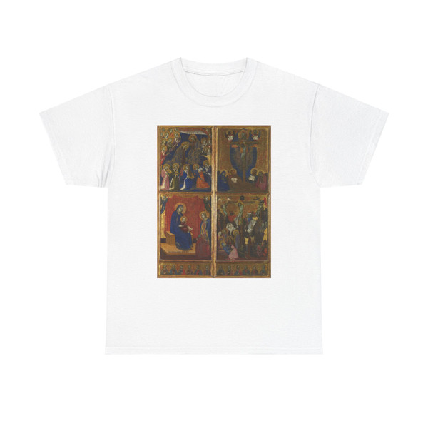 BARNABA da Modena - Scenes of the Virgin; The Trinity; The Crucifixion (Artwork) T-Shirt