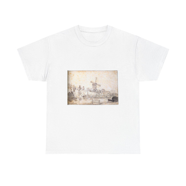 EECKHOUT, Gerbrand van den - The City Walls of Delft with the Mill Called The Rose (Artwork) T-Shirt