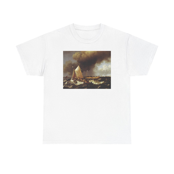 BACKHUYSEN, Ludolf - Boats (Artwork) T-Shirt