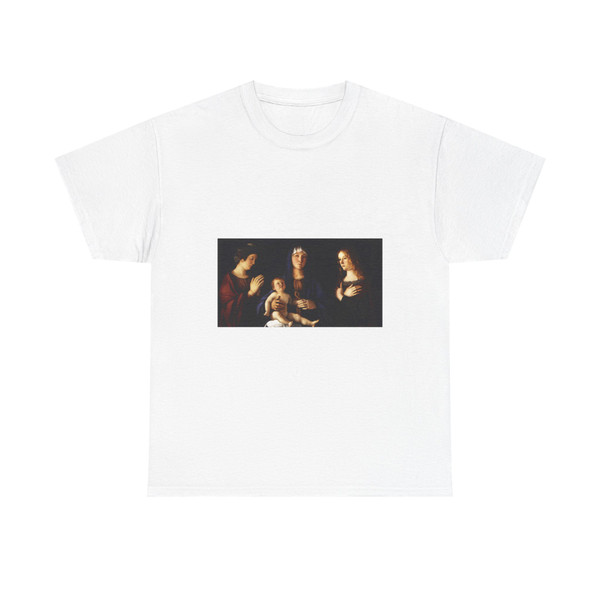 BELLINI, Giovanni - 1490-99 - Madonna and Child with Two Saints (Sacra Conversazione) (Artwork) T-Shirt