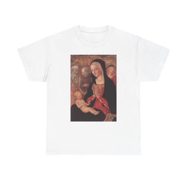 FRANCESCO di Giorgio Martini  -1460s- Madonna and Child with Saints and Angels (Artwork) T-Shirt