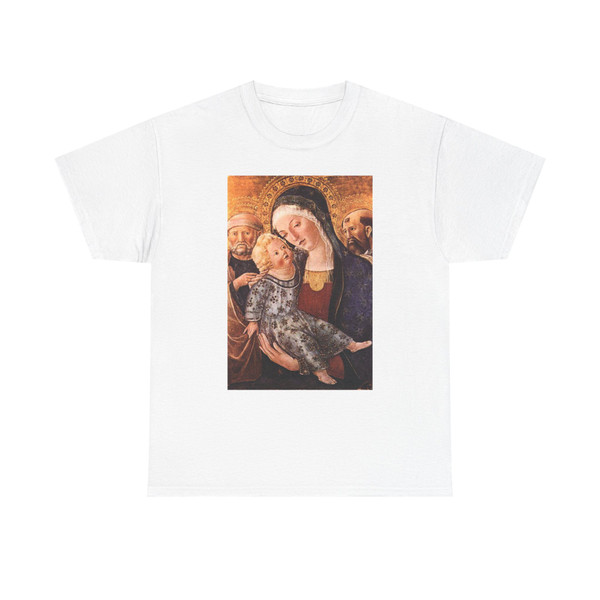 FRANCESCO di Giorgio Martini  -1470s- Madonna with Child and Two Saints (Artwork) T-Shirt
