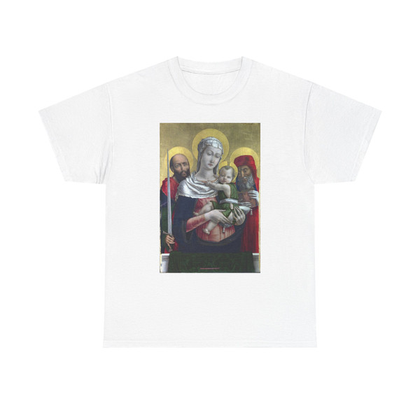 Bartolomeo Vivarini - The Virgin and Child with Saints Paul and Jerome (Artwork) T-Shirt