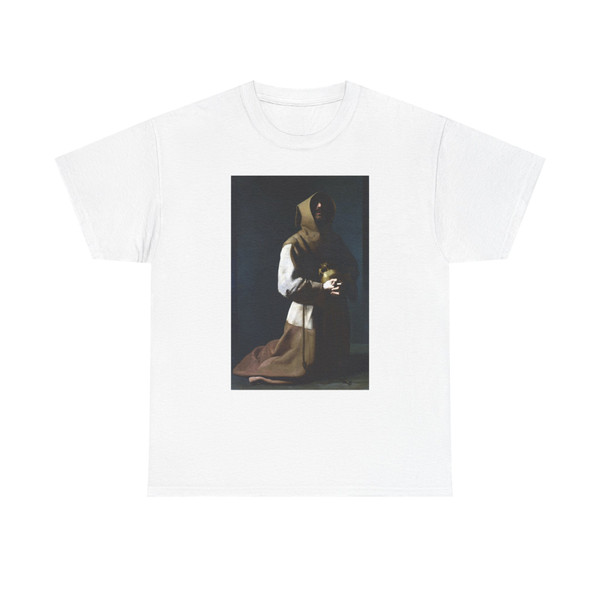 Francisco de Zurbaran - Saint Francis in Meditation (1) (Artwork) T-Shirt